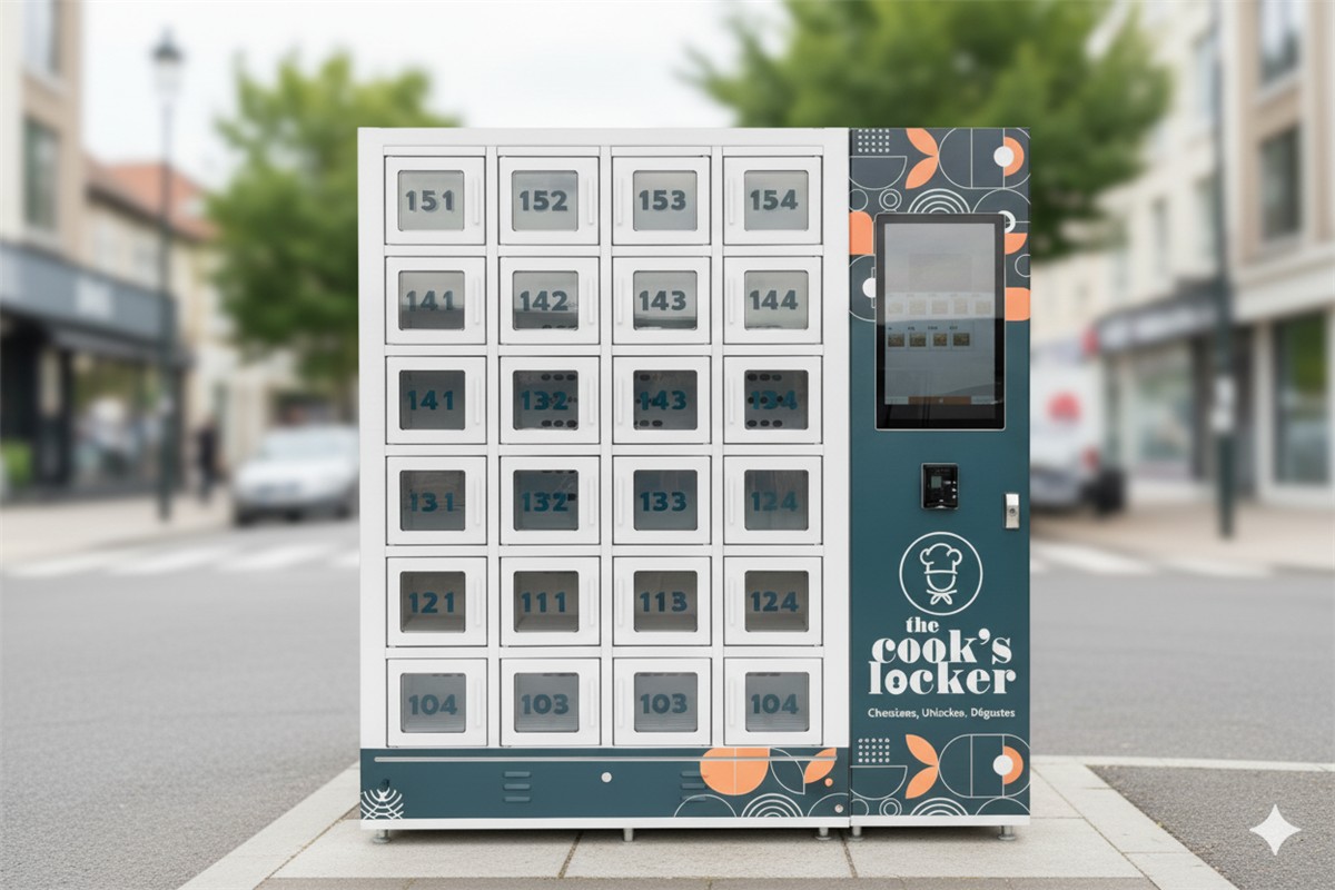 Casier connecté distributeur de plats frais 24h/24 Torcy-le-Petit